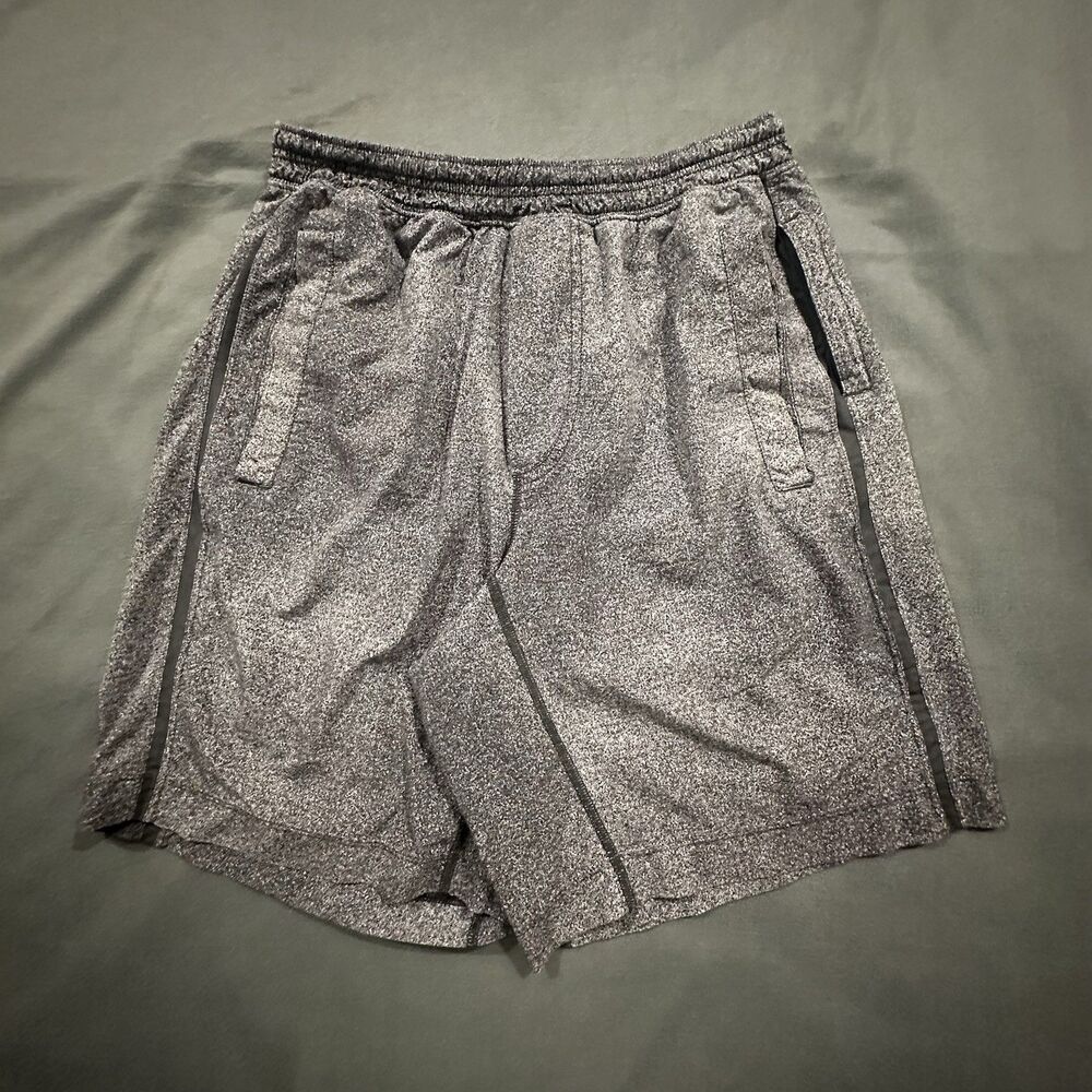 Lululemon Pace Breaker Shorts Mens M  Athletic Linerless Speckled Black M7A05S